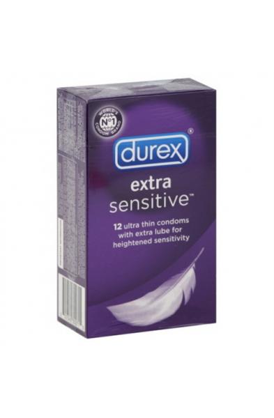 Durex Extra Sensitive Condoms Lubricated - 12 Pack New Item Number 30271