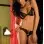 2pc Peek-a-Boo Bra and Crotchless Thong Set