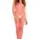 Industrial Net Suspender Bodystocking - One Size - Pink