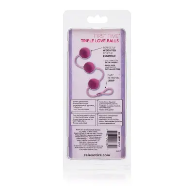 First Time Love Balls Triple Lovers - Pink