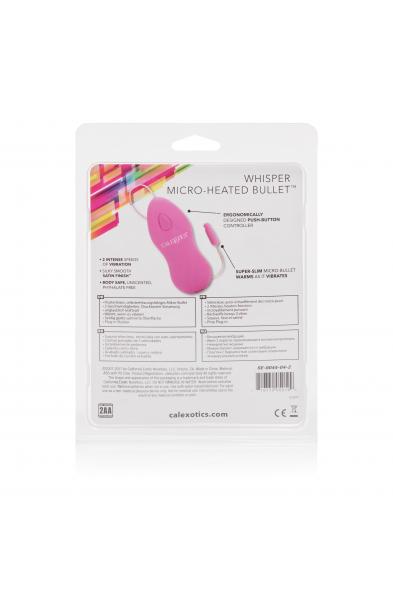 Whisper Micro Heated Bullet - Pink