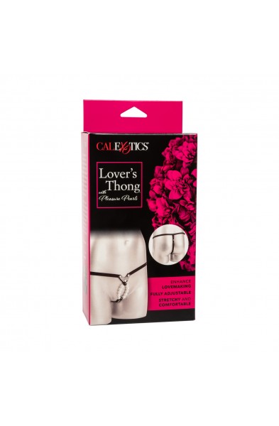 Lover's Thong With Pleasure Pearls