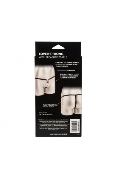 Lover's Thong With Pleasure Pearls