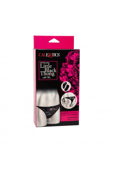 Remote Control 10-Function Little Black Panty - Thong