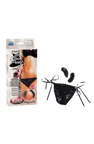 Remote Control 10-Function Little Black Panty - Panty