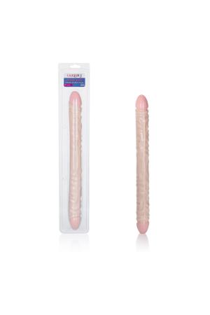 Ivory Duo 18 Inches Veined Double Dong