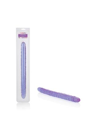 Slim Jim Duo 17 Inches Veined Super Slim Dong - Purple