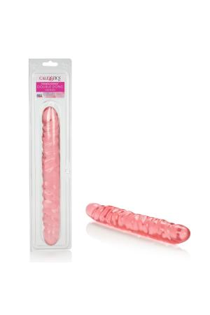 Translucence 12 Inches Veined Double Dong - Pink