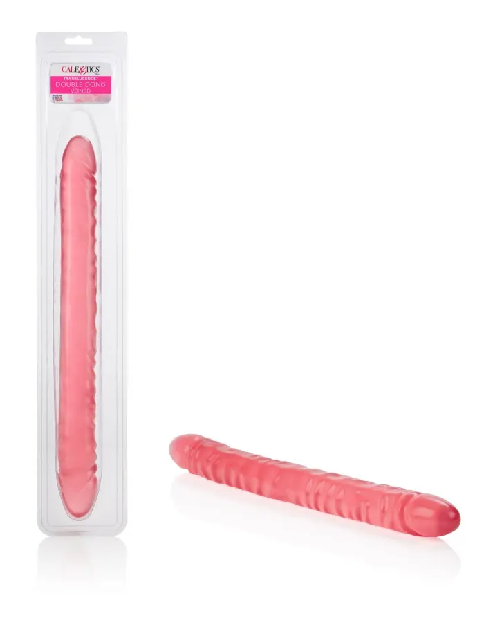 Translucence 18 Inches Veined Double Dong