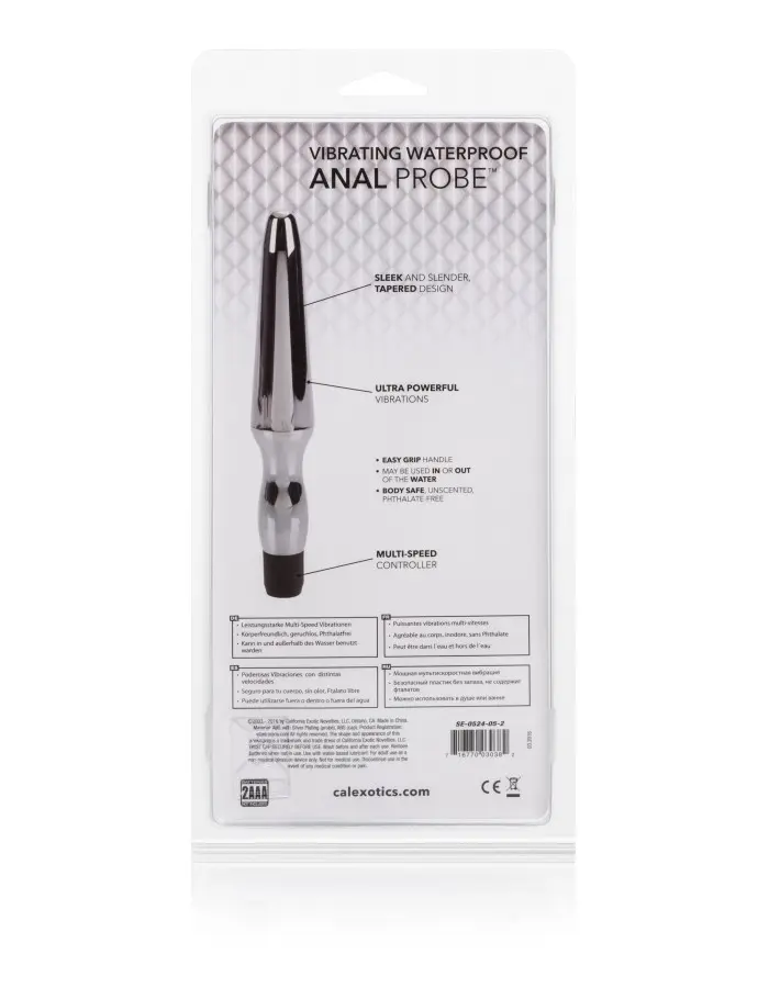 Fujikos Waterproof Anal Probe - Silver