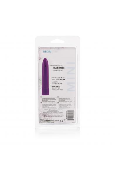 Mini Neon Multi-Speed Vibe 4.5 Inches - Purple