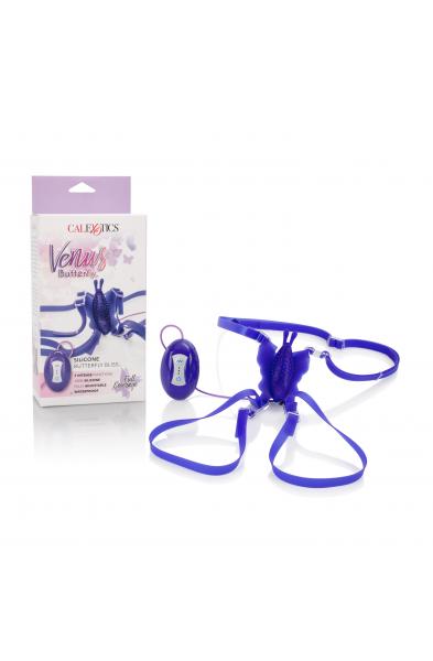 7-Function Silicone Love Rider Butterfly  Kiss - Purple