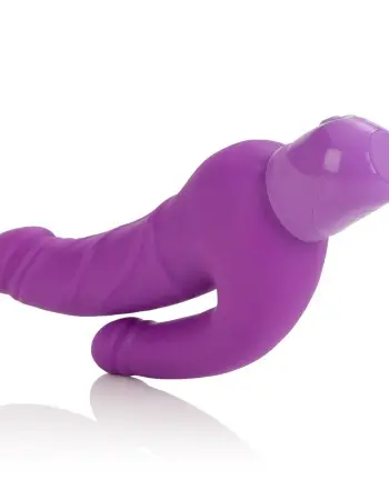 Waterproof Power Stud Over and Under Dong - Purple