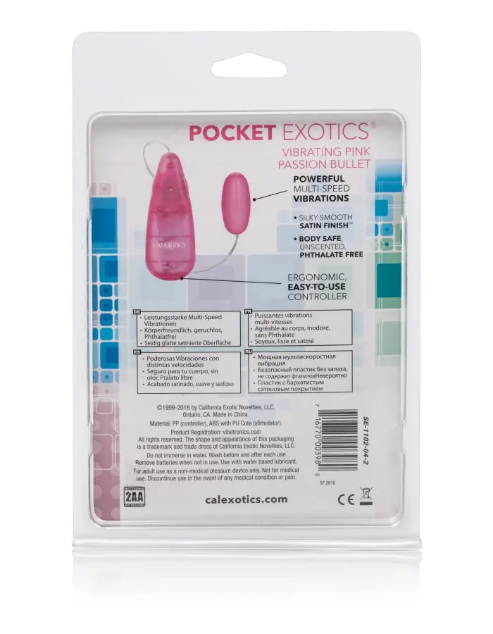 Pocket Exotics Bullet - Pink Passion