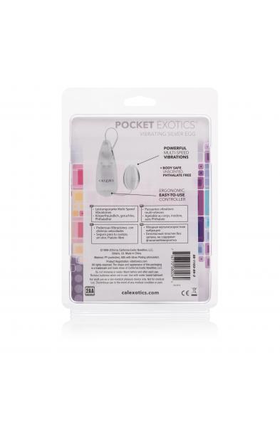 Pocket Exotics Vibrating Egg - Silver