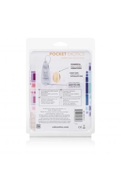 Pocket Exotics Vibrating Egg - Gold