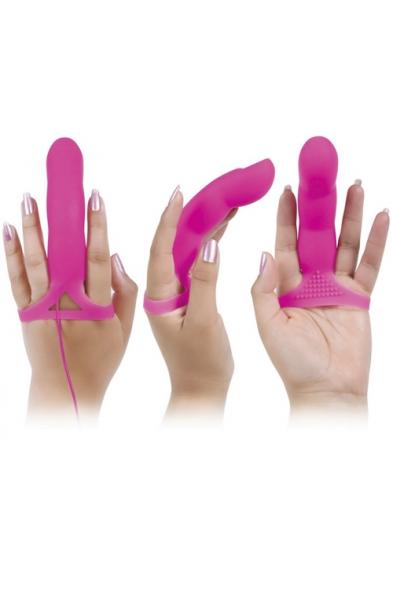 Adam and Eve Silicone G-Spot Touch Finger Vibrator - Pink