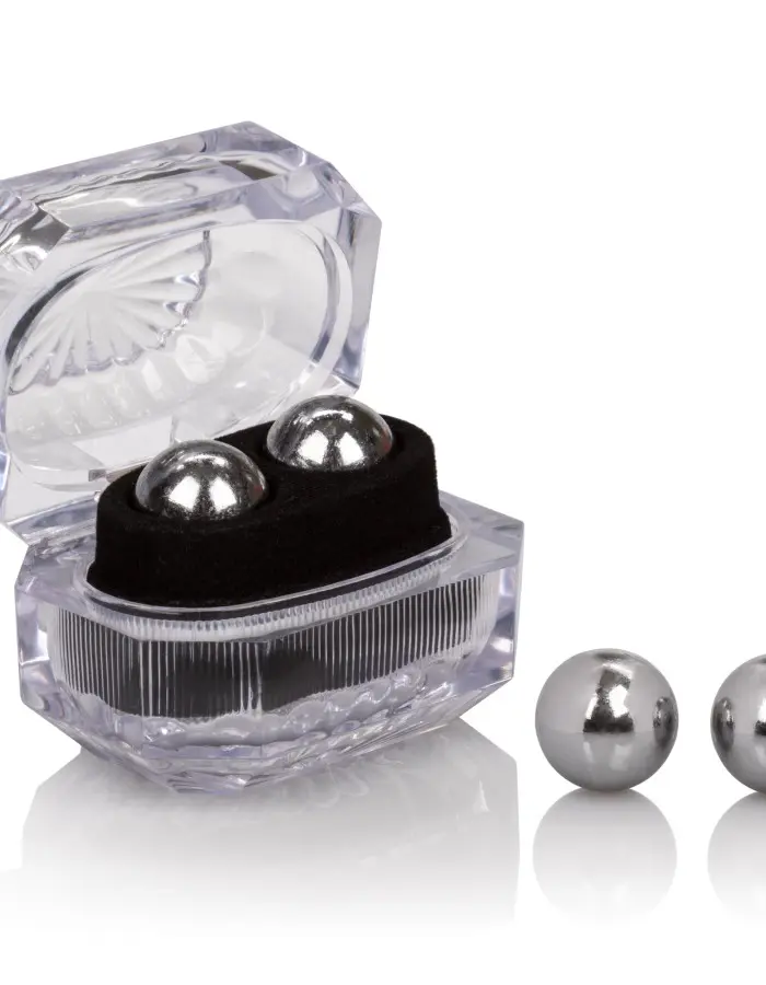 Weighted Orgasm Balls Metallic - Silver