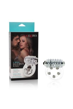 Maximus Enhancement Ring 5 Stroker Beads - Clear