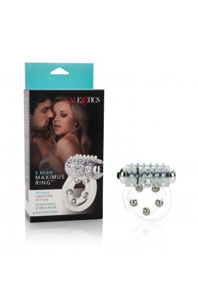 Maximus Enhancement Ring 5 Stroker Beads - Clear