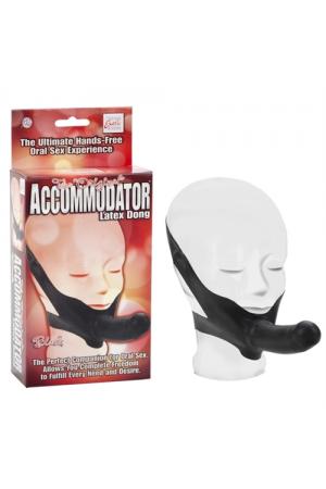 The Original Accomodator Latex Dong - Black