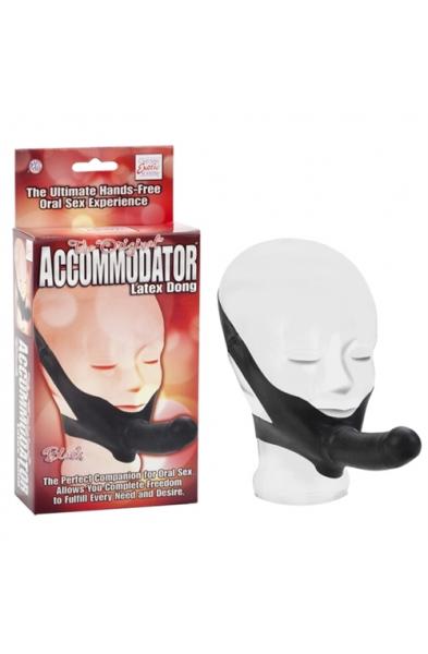 The Original Accomodator Latex Dong - Black