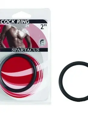 Rubber Cock Ring 2" - Black