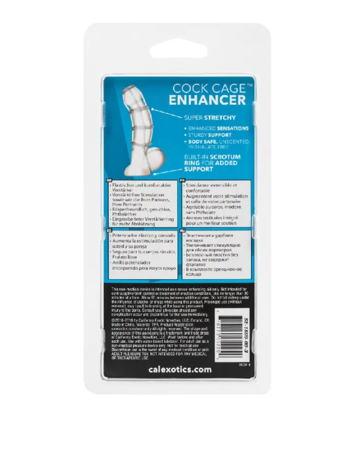 Cock Cage Enhancer - Clear