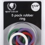 Rubber C-Ring Set - 1.25 Inches - Rainbow