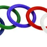 Rubber C-Ring Set - 1.25 Inches - Rainbow