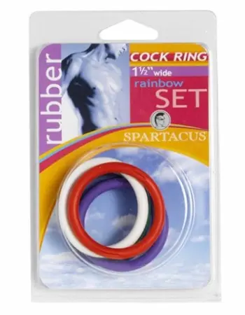 Rubber C-Ring Set - 1.5 Inches - Rainbow