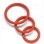 Nitrile Cock Ring Set - Red