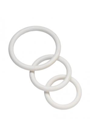 Nitrile Cock Ring Set - White