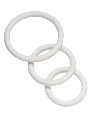 Nitrile Cock Ring Set - White