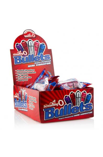 Screaming O Bullets - 20 Piece Pop Box Display - Assorted Colors