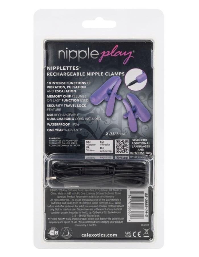 Nipple Play - Nipplettes - Purple Rechargeable