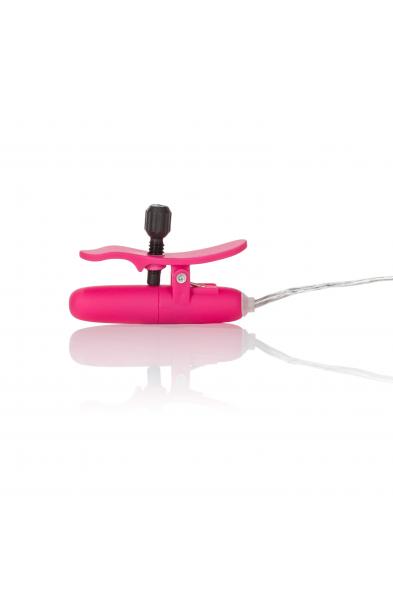 Vibrating Heated Nipple Teasers - Pink