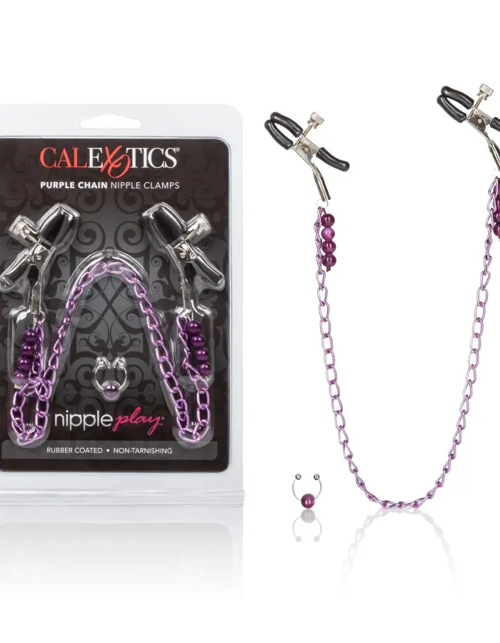Purple Chain Nipple Clamps
