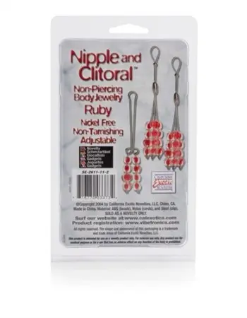 Nipple and Clitorial Body Jewelry - Ruby