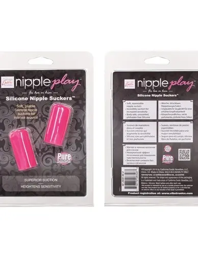 Nipple Play Silicone Nipple Suckers - Pink