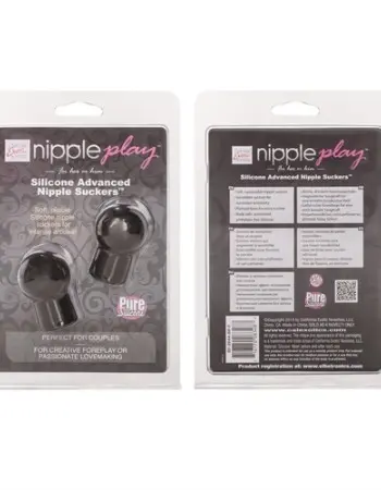 Nipple Play Silicone Advanced Nipple Suckers - Black