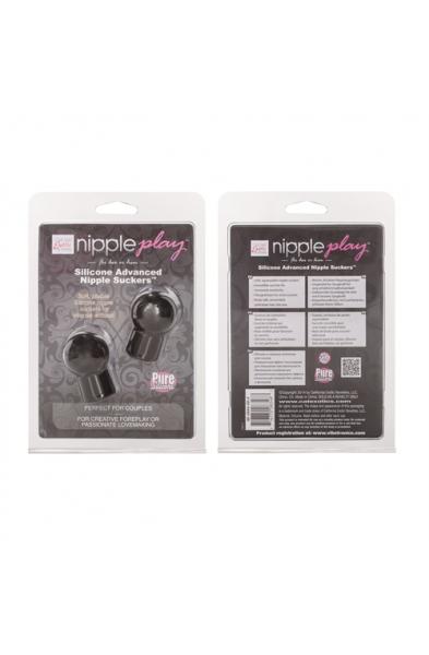 Nipple Play Silicone Advanced Nipple Suckers -  Black