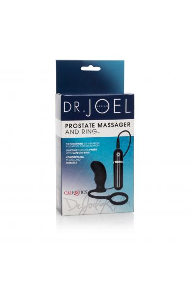 Dr. Joel Kaplan 10-Function Prostate Massager and Rings - Black