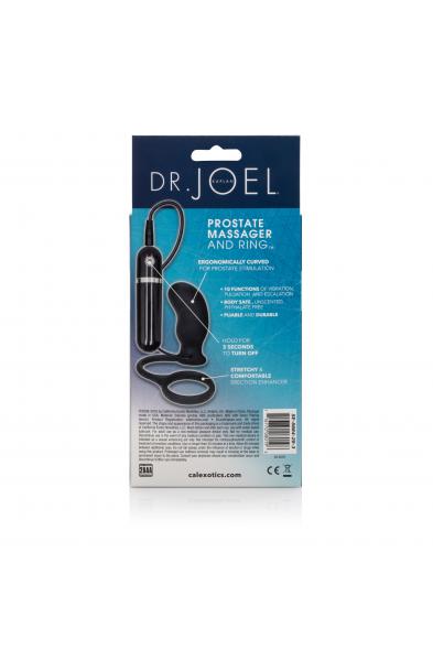 Dr. Joel Kaplan 10-Function Prostate Massager and Rings - Black