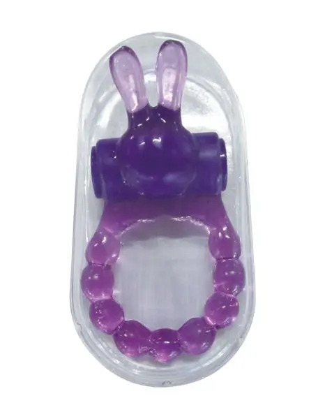 Vibrating Bunny Ring - Purple