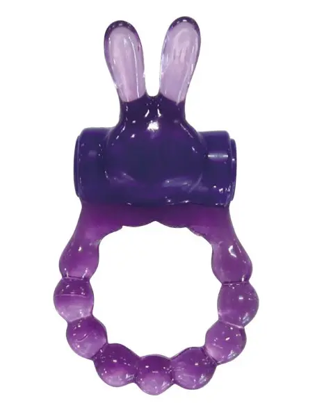 Vibrating Bunny Ring - Purple
