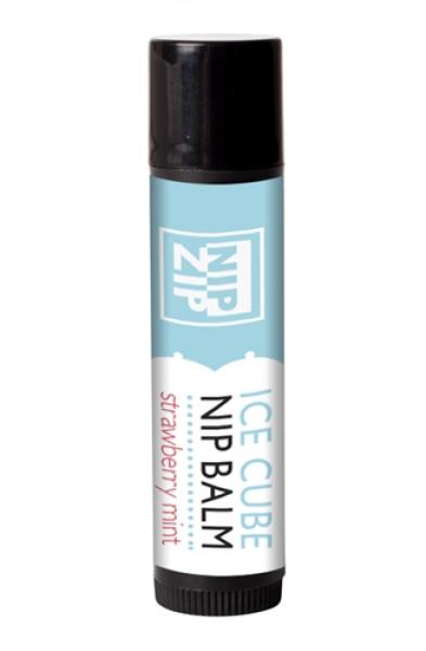 Nip Zip Ice Cube Nip Balm - Strawberry Mint - Tube Carded