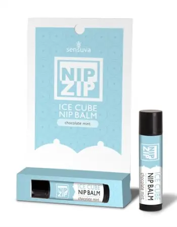 Nip Zip Ice Cube Nip Balm - Chocolate Mint - Tube Carded