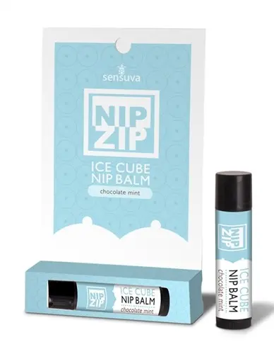 Nip Zip Ice Cube Nip Balm - Chocolate Mint - Tube Carded