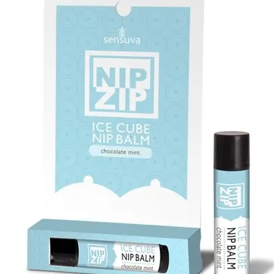 Nip Zip Ice Cube Nip Balm - Chocolate Mint - Tube Carded